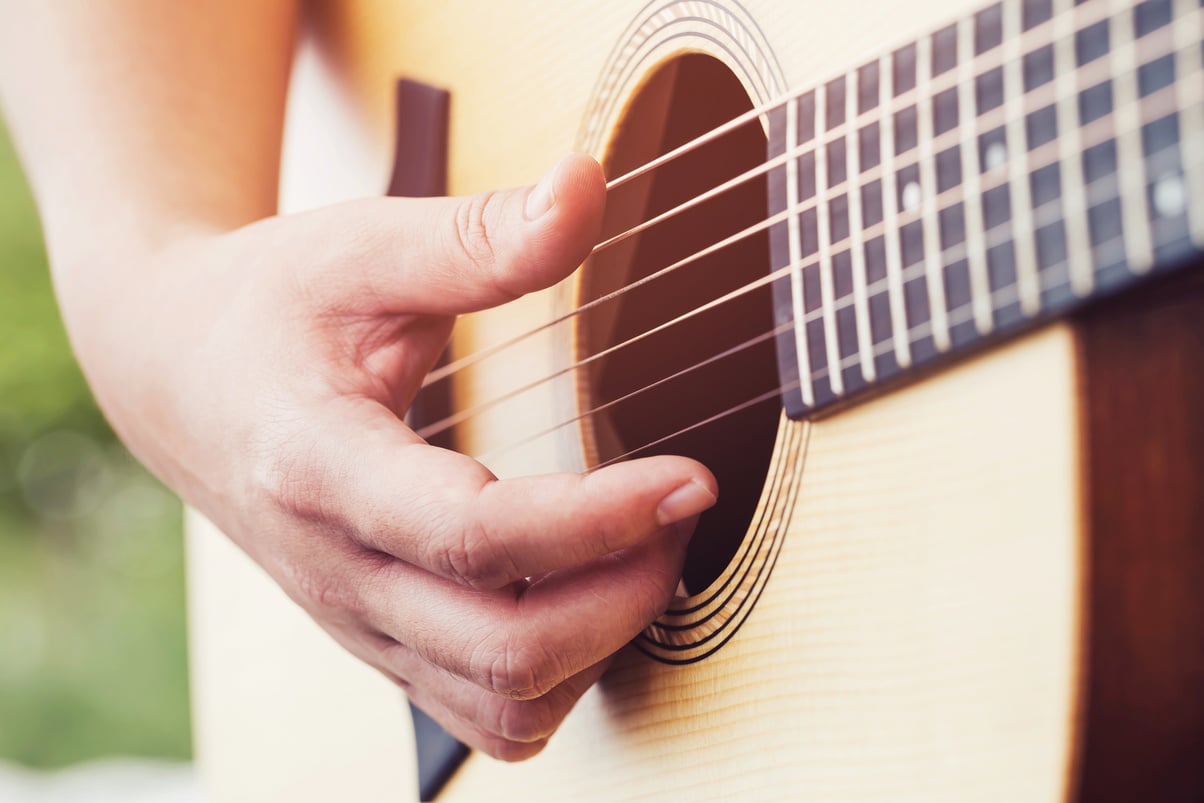 Man Playing Guitar      